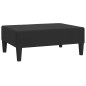 Divano Letto a 2 Posti con 2 Cuscini e Pouf Nero in Velluto Divano Letto a 2 Posti con 2 Cuscini e Pouf Nero in Velluto