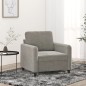 Poltrona Grigio Chiaro 60 cm Velluto Poltrona Grigio Chiaro 60 cm Velluto