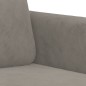Poltrona Grigio Chiaro 60 cm Velluto Poltrona Grigio Chiaro 60 cm Velluto