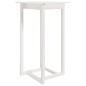 Tavolo da Bar Bianco 60x60x110 cm in Legno Massello di Pino