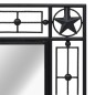 vidaXL Specchio da Parete per Giardino Rettangolare 50x80 cm Nero vidaXL Specchio da Parete per Giardino Rettangolare 50x80 cm Nero