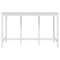 Tavolo da Bar Bianco 180x80x110 cm in Legno Massello di Pino