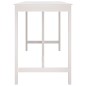Tavolo da Bar Bianco 180x80x110 cm in Legno Massello di Pino