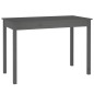 Tavolo da Pranzo Grigio 110x55x75 cm in Legno Massello di Pino