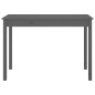 Tavolo da Pranzo Grigio 110x55x75 cm in Legno Massello di Pino