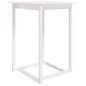 Tavolo da Bar Bianco 80x80x110 cm in Legno Massello di Pino Tavolo da Bar Bianco 80x80x110 cm in Legno Massello di Pino