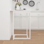 Tavolo da Bar Bianco 80x80x110 cm in Legno Massello di Pino Tavolo da Bar Bianco 80x80x110 cm in Legno Massello di Pino