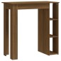 Tavolino da Bar con Ripiani Rovere Marrone 102x50x103,5 cm Tavolino da Bar con Ripiani Rovere Marrone 102x50x103,5 cm