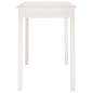 Tavolo da Pranzo Bianco 110x55x75 cm in Legno Massello di Pino Tavolo da Pranzo Bianco 110x55x75 cm in Legno Massello di Pino