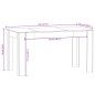 Tavolo da Pranzo Rovere Fumo 140x74,5x76 cm Legno Multistrato Tavolo da Pranzo Rovere Fumo 140x74,5x76 cm Legno Multistrato
