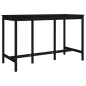 Tavolo da Bar Nero 180x80x110 cm in Legno Massello di Pino Tavolo da Bar Nero 180x80x110 cm in Legno Massello di Pino