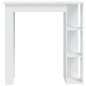 Tavolino da Bar con Ripiani Bianco Lucido 102x50x103,5 cm Tavolino da Bar con Ripiani Bianco Lucido 102x50x103,5 cm
