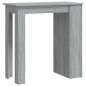 Tavolo Bar con Ripiani Grigio Sonoma 102x50x103,5cm Truciolato Tavolo Bar con Ripiani Grigio Sonoma 102x50x103,5cm Truciolato