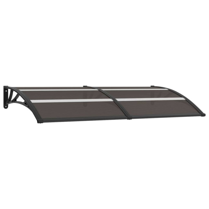 vidaXL Pensilina per Porta Nera 200x75 cm in PC vidaXL Pensilina per Porta Nera 200x75 cm in PC