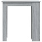 Tavolo Bar con Ripiani Grigio Sonoma 102x50x103,5cm Truciolato Tavolo Bar con Ripiani Grigio Sonoma 102x50x103,5cm Truciolato