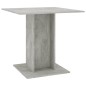 Tavolo da Pranzo Grigio Cemento 80x80x75 cm in Truciolato Tavolo da Pranzo Grigio Cemento 80x80x75 cm in Truciolato