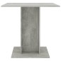 Tavolo da Pranzo Grigio Cemento 80x80x75 cm in Truciolato Tavolo da Pranzo Grigio Cemento 80x80x75 cm in Truciolato