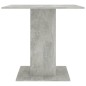 Tavolo da Pranzo Grigio Cemento 80x80x75 cm in Truciolato Tavolo da Pranzo Grigio Cemento 80x80x75 cm in Truciolato
