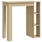 Tavolino da Bar con Ripiani Sonoma 102x50x103,5cm in Truciolato Tavolino da Bar con Ripiani Sonoma 102x50x103,5cm in Truciolato