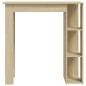 Tavolino da Bar con Ripiani Sonoma 102x50x103,5cm in Truciolato Tavolino da Bar con Ripiani Sonoma 102x50x103,5cm in Truciolato