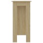 Tavolino da Bar con Ripiani Sonoma 102x50x103,5cm in Truciolato Tavolino da Bar con Ripiani Sonoma 102x50x103,5cm in Truciolato