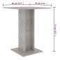 Tavolo da Bistrot Grigio Cemento 60x60x75 cm in Truciolato Tavolo da Bistrot Grigio Cemento 60x60x75 cm in Truciolato