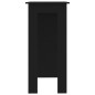 Tavolino da Bar con Ripiani Nero 102x50x103,5cm in Truciolato Tavolino da Bar con Ripiani Nero 102x50x103,5cm in Truciolato