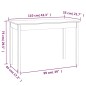 Tavolo da Pranzo Miele 110x55x75 cm in Legno Massello di Pino Tavolo da Pranzo Miele 110x55x75 cm in Legno Massello di Pino