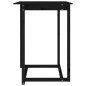 Tavolo da Bar Nero 80x80x110 cm in Legno Massello di Pino Tavolo da Bar Nero 80x80x110 cm in Legno Massello di Pino