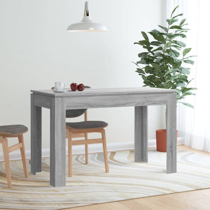 vidaXL Tavolo da Pranzo Grigio Sonoma 120x60x76 cm Legno Multistrato vidaXL Tavolo da Pranzo Grigio Sonoma 120x60x76 cm Legno Multistrato
