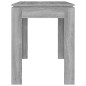 vidaXL Tavolo da Pranzo Grigio Sonoma 120x60x76 cm Legno Multistrato vidaXL Tavolo da Pranzo Grigio Sonoma 120x60x76 cm Legno Multistrato