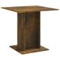 vidaXL Tavolo da Pranzo rovere fumo 80x80x75 cm Legno Multistrato vidaXL Tavolo da Pranzo rovere fumo 80x80x75 cm Legno Multistrato