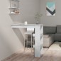 Bancone da Muro Grigio Cemento 102x45x103,5 cm Legno Compensato Bancone da Muro Grigio Cemento 102x45x103,5 cm Legno Compensato