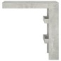 Bancone da Muro Grigio Cemento 102x45x103,5 cm Legno Compensato Bancone da Muro Grigio Cemento 102x45x103,5 cm Legno Compensato