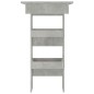 Bancone da Muro Grigio Cemento 102x45x103,5 cm Legno Compensato Bancone da Muro Grigio Cemento 102x45x103,5 cm Legno Compensato
