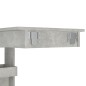 Bancone da Muro Grigio Cemento 102x45x103,5 cm Legno Compensato Bancone da Muro Grigio Cemento 102x45x103,5 cm Legno Compensato
