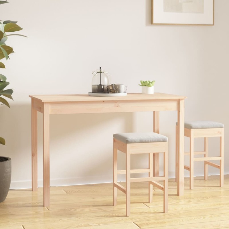 Tavolo da Pranzo 110x55x75 cm in Legno Massello di Pino Tavolo da Pranzo 110x55x75 cm in Legno Massello di Pino