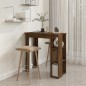 Tavolino da Bar con Ripiani Rovere Fumo 102x50x103,5 cm Tavolino da Bar con Ripiani Rovere Fumo 102x50x103,5 cm