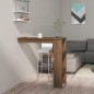 Bancone da Muro Rovere Marrone 102x45x103,5cm Legno Multistrato Bancone da Muro Rovere Marrone 102x45x103,5cm Legno Multistrato