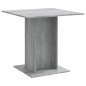 Tavolo da Pranzo grigio sonoma 80x80x75 cm in Legno Multistrato Tavolo da Pranzo grigio sonoma 80x80x75 cm in Legno Multistrato