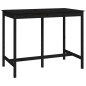 Tavolo da Bar Nero 140x80x110 cm in Legno Massello di Pino Tavolo da Bar Nero 140x80x110 cm in Legno Massello di Pino