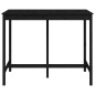 Tavolo da Bar Nero 140x80x110 cm in Legno Massello di Pino Tavolo da Bar Nero 140x80x110 cm in Legno Massello di Pino