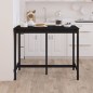 Tavolo da Bar Nero 140x80x110 cm in Legno Massello di Pino Tavolo da Bar Nero 140x80x110 cm in Legno Massello di Pino