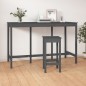 Tavolo da Bar Grigio 180x80x110 cm in Legno Massello di Pino Tavolo da Bar Grigio 180x80x110 cm in Legno Massello di Pino