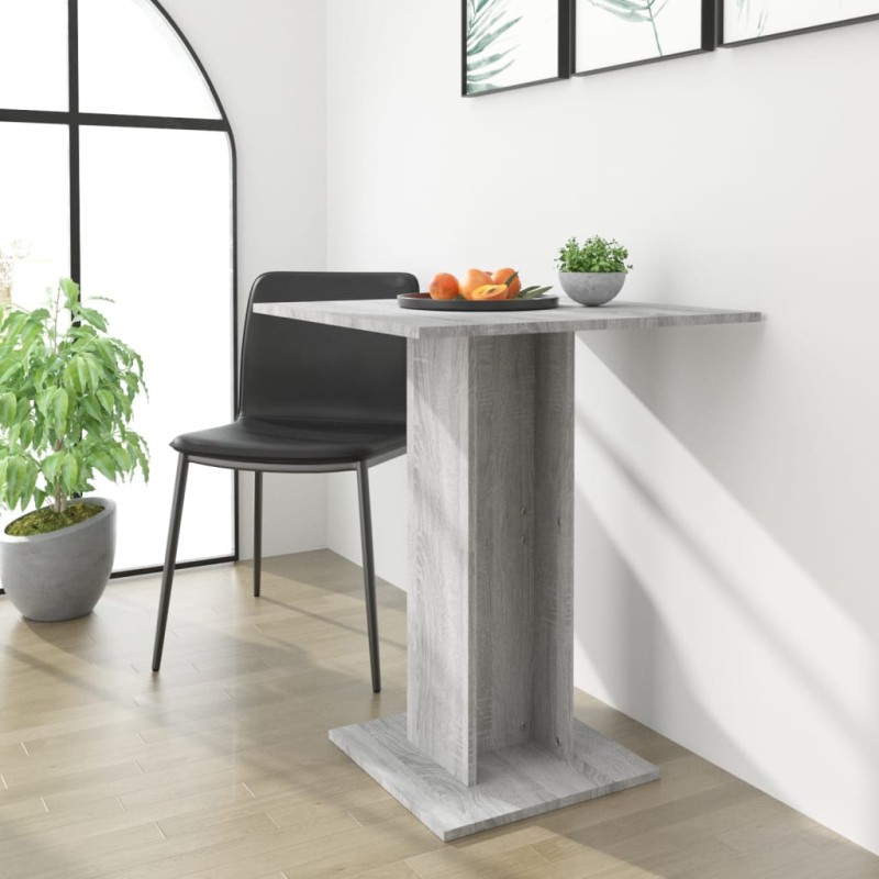 Tavolo da Bistrot Grigio Sonoma 60x60x75 cm Legno Multistrato Tavolo da Bistrot Grigio Sonoma 60x60x75 cm Legno Multistrato
