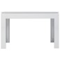 Tavolo da Pranzo Bianco Lucido 120x60x76 cm in Truciolato Tavolo da Pranzo Bianco Lucido 120x60x76 cm in Truciolato