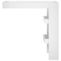 Bancone da Muro Bianco Lucido 102x45x103,5 cm Legno Compensato