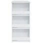 Tavolino da Bar con Mensole Bianco 102x50x103,5 cm Truciolato Tavolino da Bar con Mensole Bianco 102x50x103,5 cm Truciolato