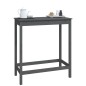 Tavolo da Bar Grigio 100x50x110 cm in Legno Massello di Pino Tavolo da Bar Grigio 100x50x110 cm in Legno Massello di Pino