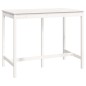 Tavolo da Bar Bianco 140x80x110 cm in Legno Massello di Pino Tavolo da Bar Bianco 140x80x110 cm in Legno Massello di Pino